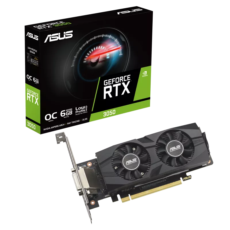 ASUS GeForce RTX™ 3050 LP BRK OC Edition 6GB GDDR6 Graphics Card ASUS GeForce RTX™ 3050 LP BRK OC Edition 6GB GDDR6 Graphics Card
